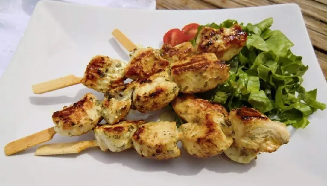 Pinchos De Pollo Con Yogur En Freidora De Aire App Web Gratis