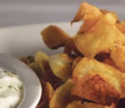 Chips de Patata estilo Rosemary para freidora sin aceite