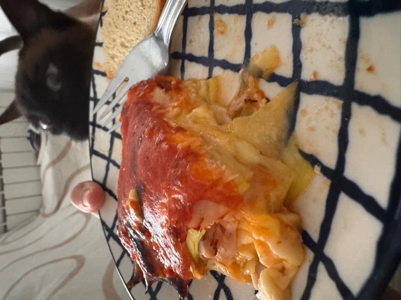 Courgette lasagne in air fryer