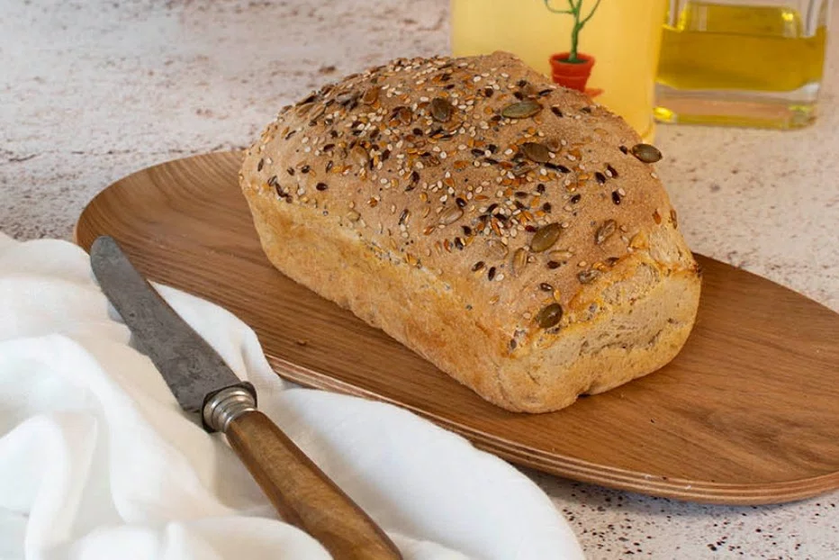 Pan de espelta y centeno en FREIDORA de aire - La Cocina de